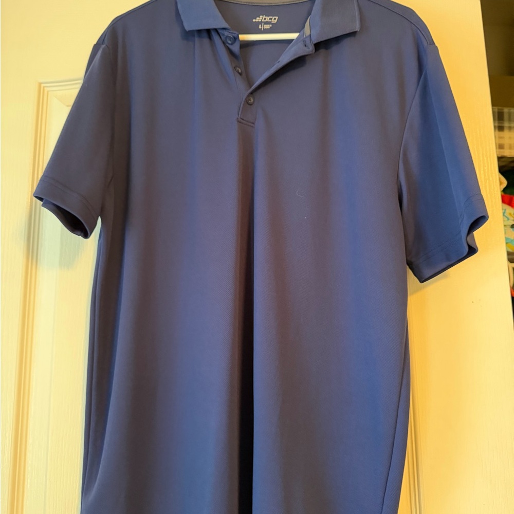 BCG Men's Classic Blue Polo Shirt